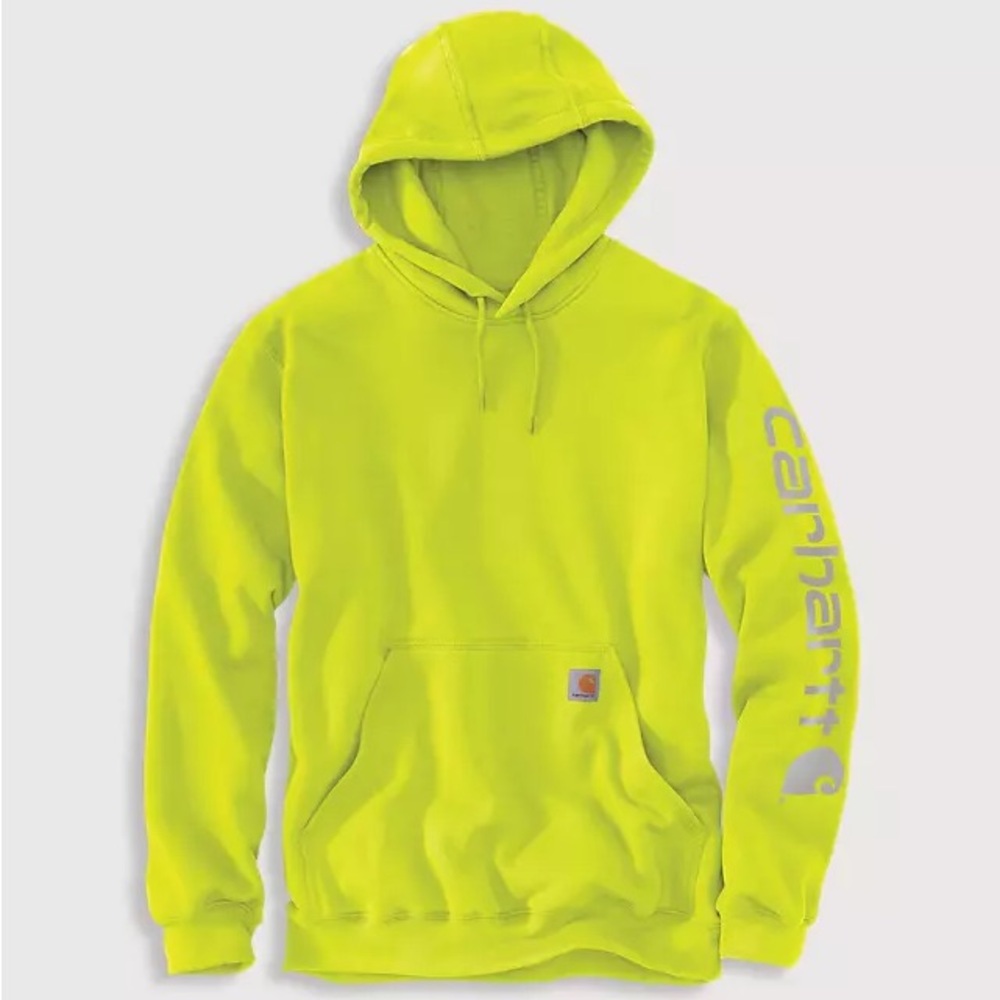 Carhartt Men's Bright Yellow Hoodie